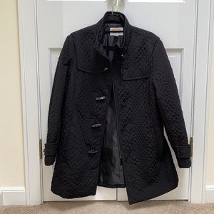 Talbots women’s black coat Petite size Large